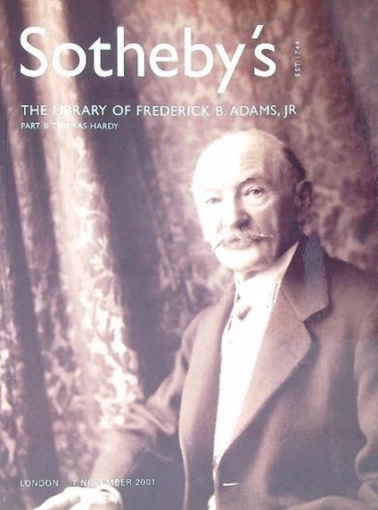 The Library of F. B. Adams: Thomas Hardy/2001 - copertina