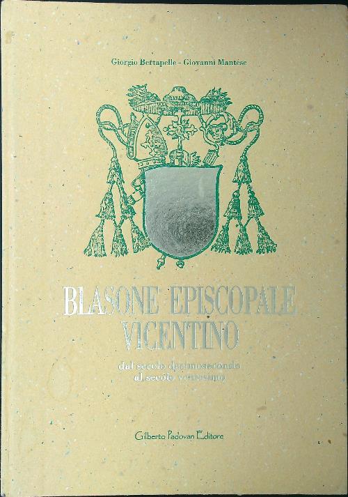 Blasone episcopale vicentino - Bertapelle - copertina