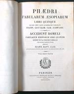 Phaedri fabularum aesopiarum libri quinque volumen prius