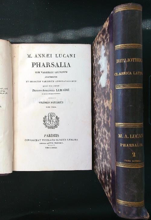 M. Annaei Lucani Pharsalia 2 voll. - copertina