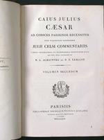 Caius Julius Caesar ad codices parisinos recensitus II