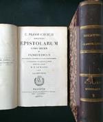 C. Plinii Epistolarum 2 voll.