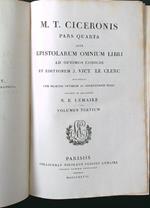 M. T. Ciceronis epistolarum volumen tertium