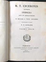 M. T. Ciceronis quinque indices