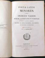 Poetae latini minores indices varios