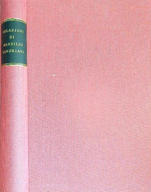 Relazioni di Marsilio Landriani - Mario Pessina - copertina