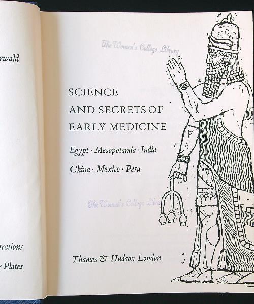 Science and secrets of early medicine - Jurgen Thorwald - copertina