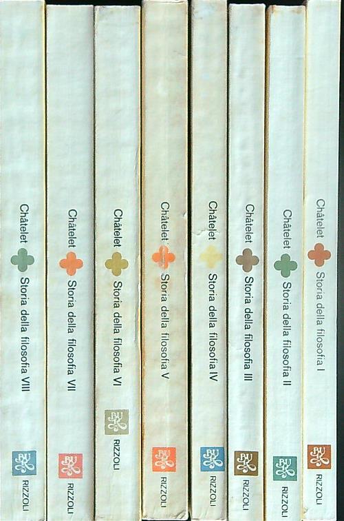 Storia Della Filosofia. 8vv - Francois Chatelet - copertina