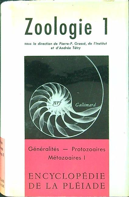 Zoologie vol. 1 - Pierre P. Grassè - copertina