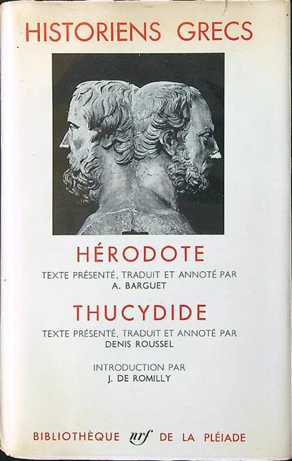 Historiens grecs: Herodote - Thucydide - copertina