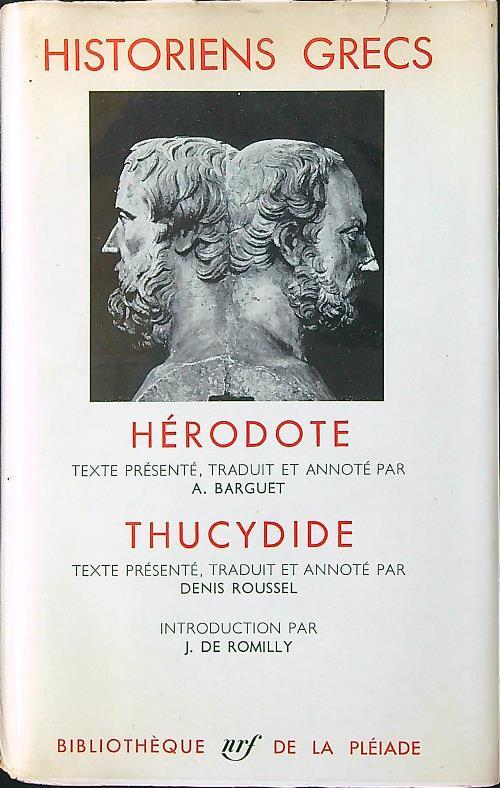 Historiens grecs: Herodote - Thucydide - copertina