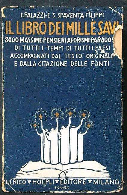 Il libro dei mille savi - Palazzi - copertina