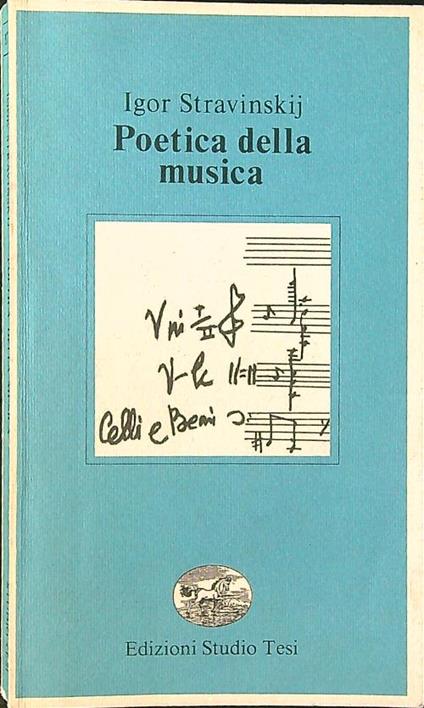 Poetica della musica - Igor Stravinsky - copertina
