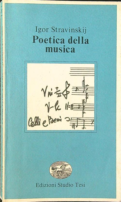 Poetica della musica - Igor Stravinsky - copertina