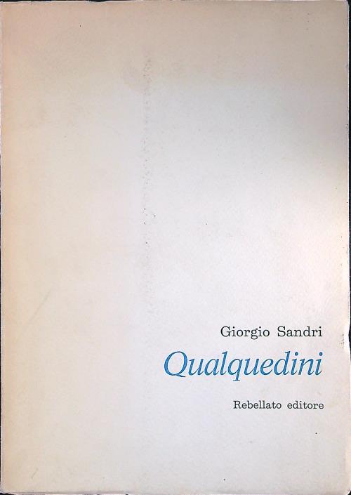 Qualquedini - Giorgio Sandri - copertina