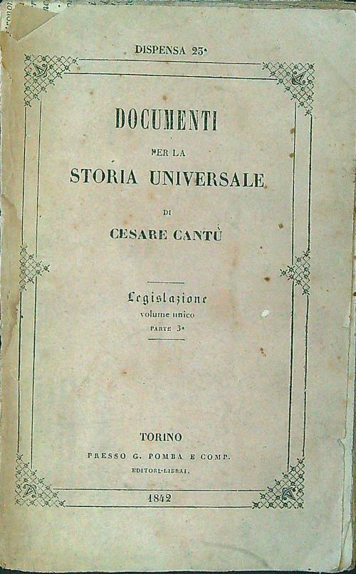 Documenti per la storia universale dispensa n. 23 parte 3