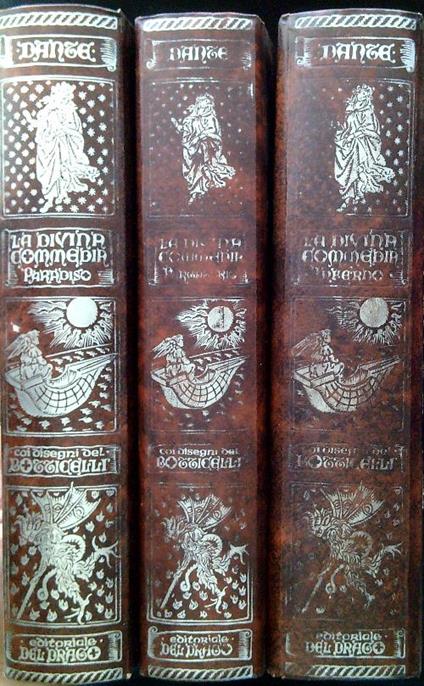 La Divina Commedia. 3 Volumi - Dante Alighieri - copertina