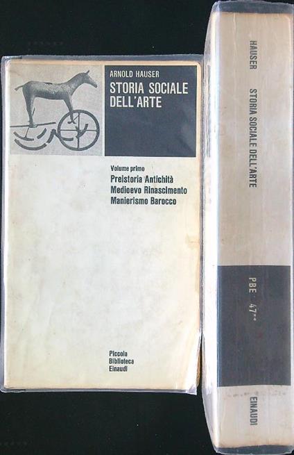 Storia sociale dell'arte. 2vv - Arnold Hauser - copertina