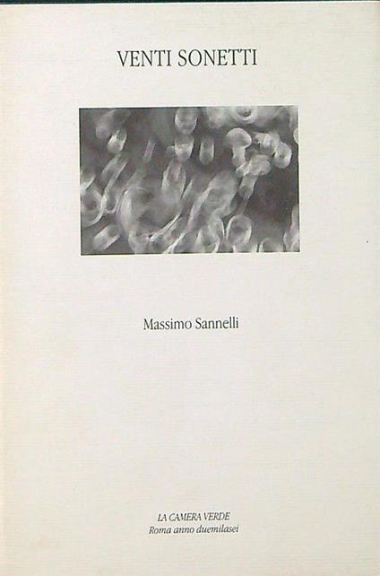 Venti sonetti - Massimo Sannelli - copertina