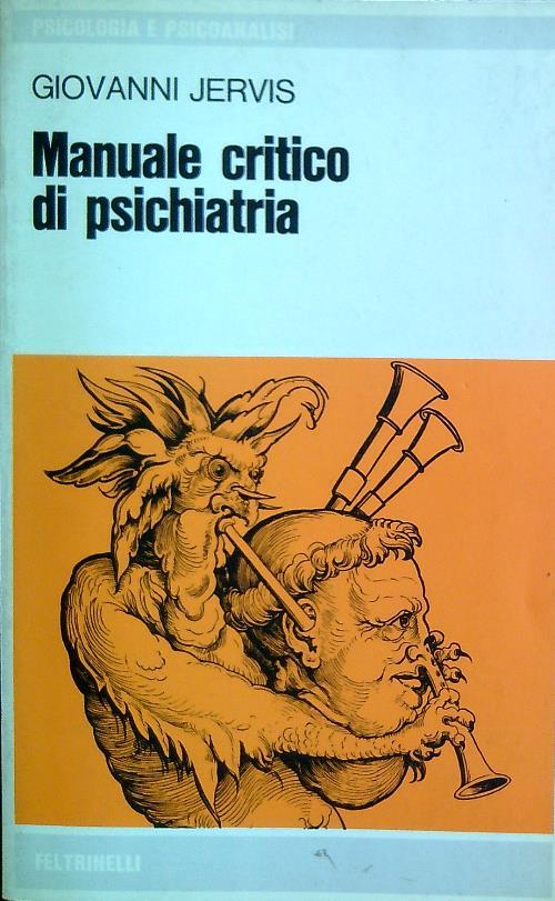 Manuale critico di psichiatria - Giovanni Jervis - copertina
