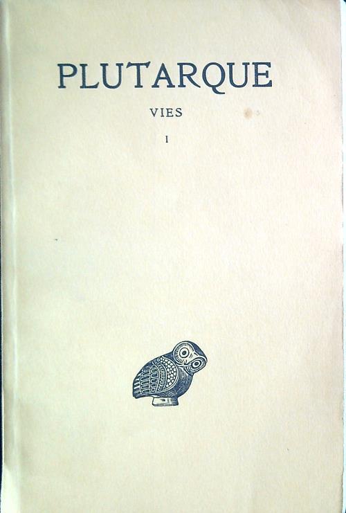 Plutarque Vies Tome I - Plutarque - copertina