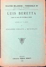 Teatro Milanese Fascicolo 27 Luis Beretta