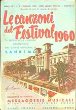 Le  canzoni del festival 1960 Anno 12 n. 2 Febbraio 1960