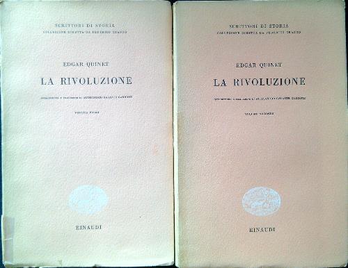 La rivoluzione. 2 Volumi - Edgar Quinet - copertina