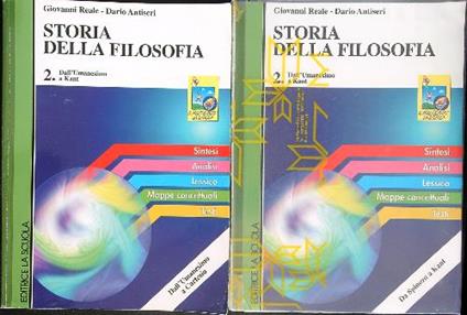 Storia della filosofia 2 - 2 vv - G. Reale - copertina