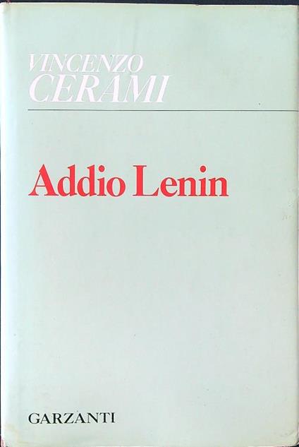 Addio Lenin - Vincenzo Cerami - copertina