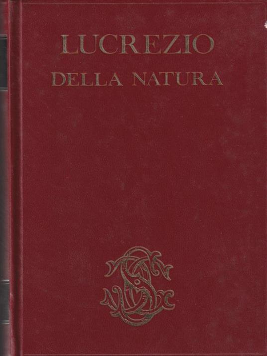 Della natura - Tito Lucrezio Caro - copertina