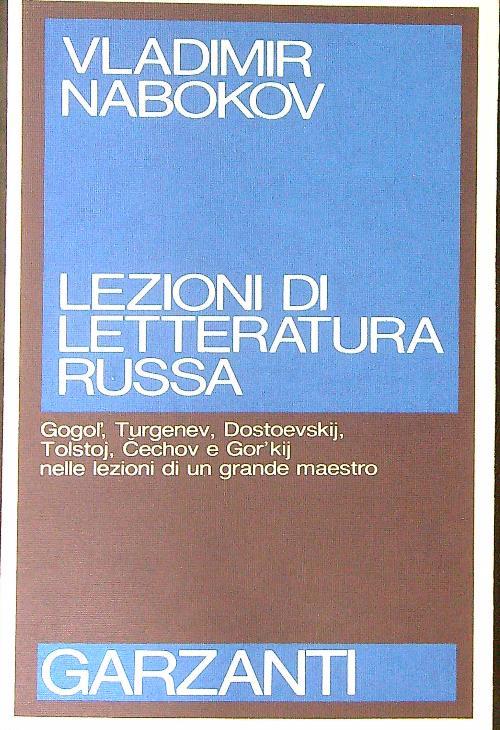 Lezioni di letteratura Russa - Vladimir Nabokov - copertina