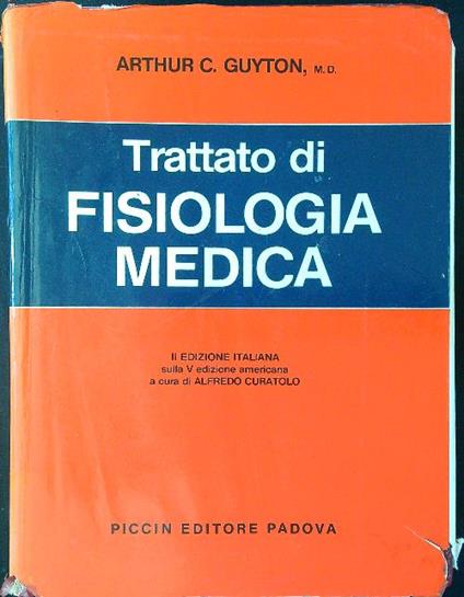 Trattato di fisiologia medica - Alfredo Curatolo - copertina