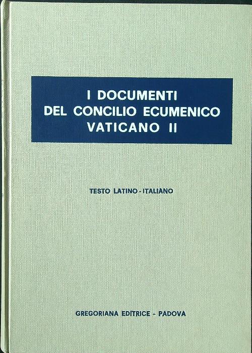 I documenti del Concilio Ecumenico Vaticano II - Sartori - copertina