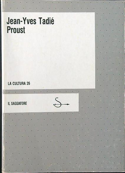 Proust - Jean Yves Tadiè - copertina