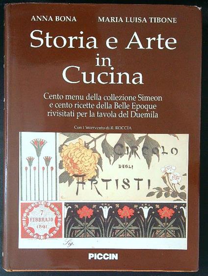 Storia e Arte in cucina - A. Bona - copertina