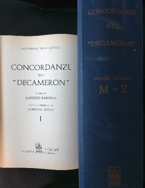 Concordanze del Decameron 2 voll.