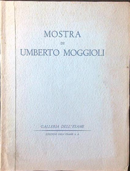 Mostra di Umberto Moggioli - copertina