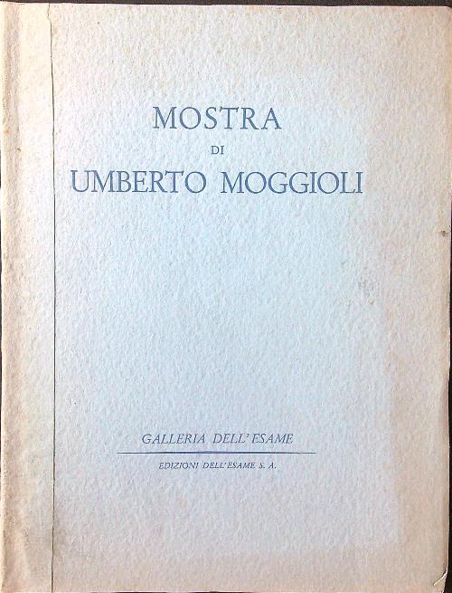 Mostra di Umberto Moggioli - copertina