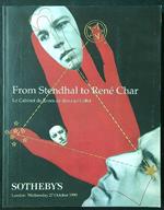 From Stendhal to Rene Char - Sale L09219 London 1999