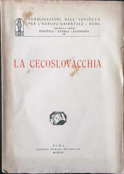 La Cecoslovacchia - copertina