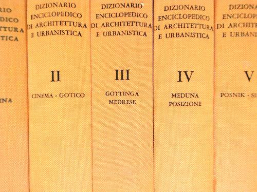 Dizionario enciclopedico di architettura e urbanistica. 6 volumi
