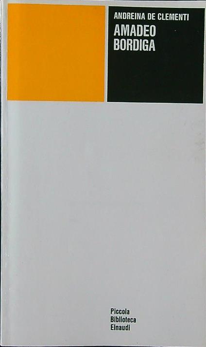 Amadeo Bordiga - Andreina de Clementi - copertina