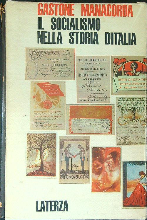 Il  socialismo nella storia d'Italia - Gastone Manacorda - copertina