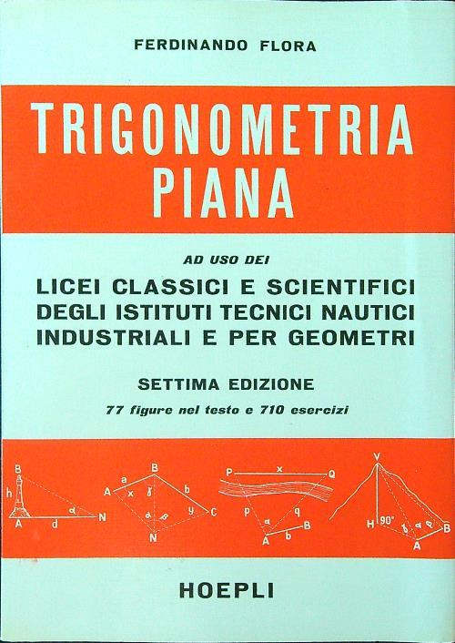 Trigonometria piana - Ferdinando Flora - copertina