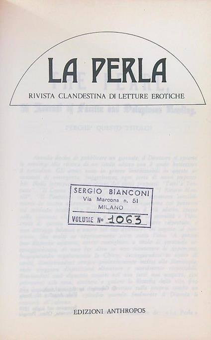 La  perla - copertina