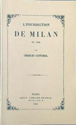L' insurrection de Milan en 1848