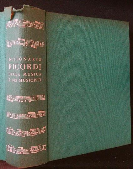 Dizionario Ricordi della musica e dei musicisti - Claudio Sartori - copertina