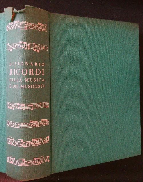 Dizionario Ricordi della musica e dei musicisti - Claudio Sartori - copertina