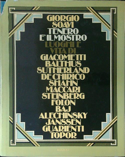 Tenero è il mostro - Giorgio Soavi - copertina